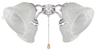 JEUNEU 3 Pack White Alabaster Glass Lampshade for Lamp Replacement
