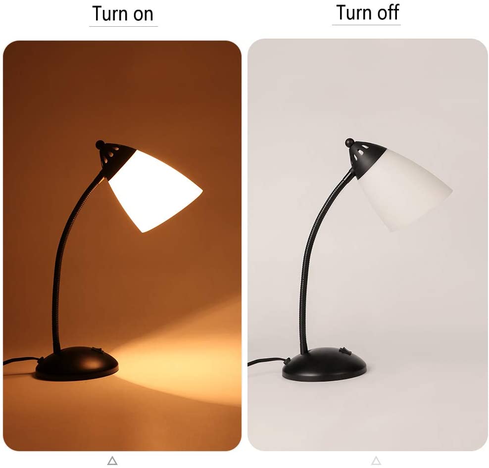 JEUNEU Cute Desk Lamp,Flexible Gooseneck Table Lamp-Modern Study Light