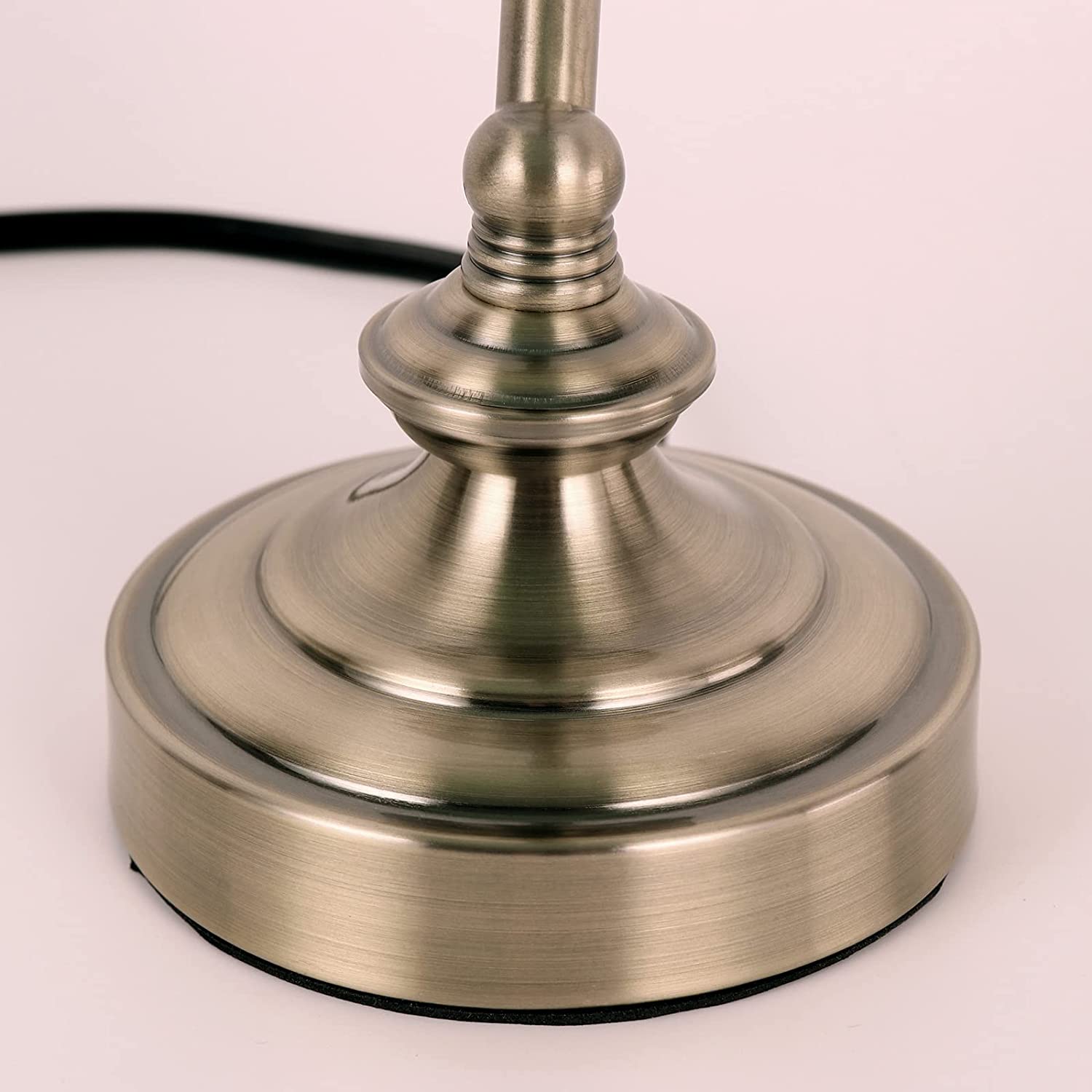 JEUNEU Green Glass Bankers Desk Lamp