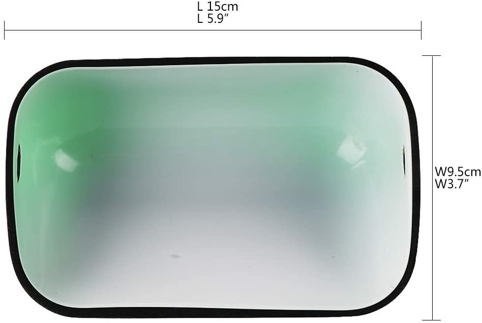 JEUNEU White Glass Lampshade Replacement For Banker Desk Lamp