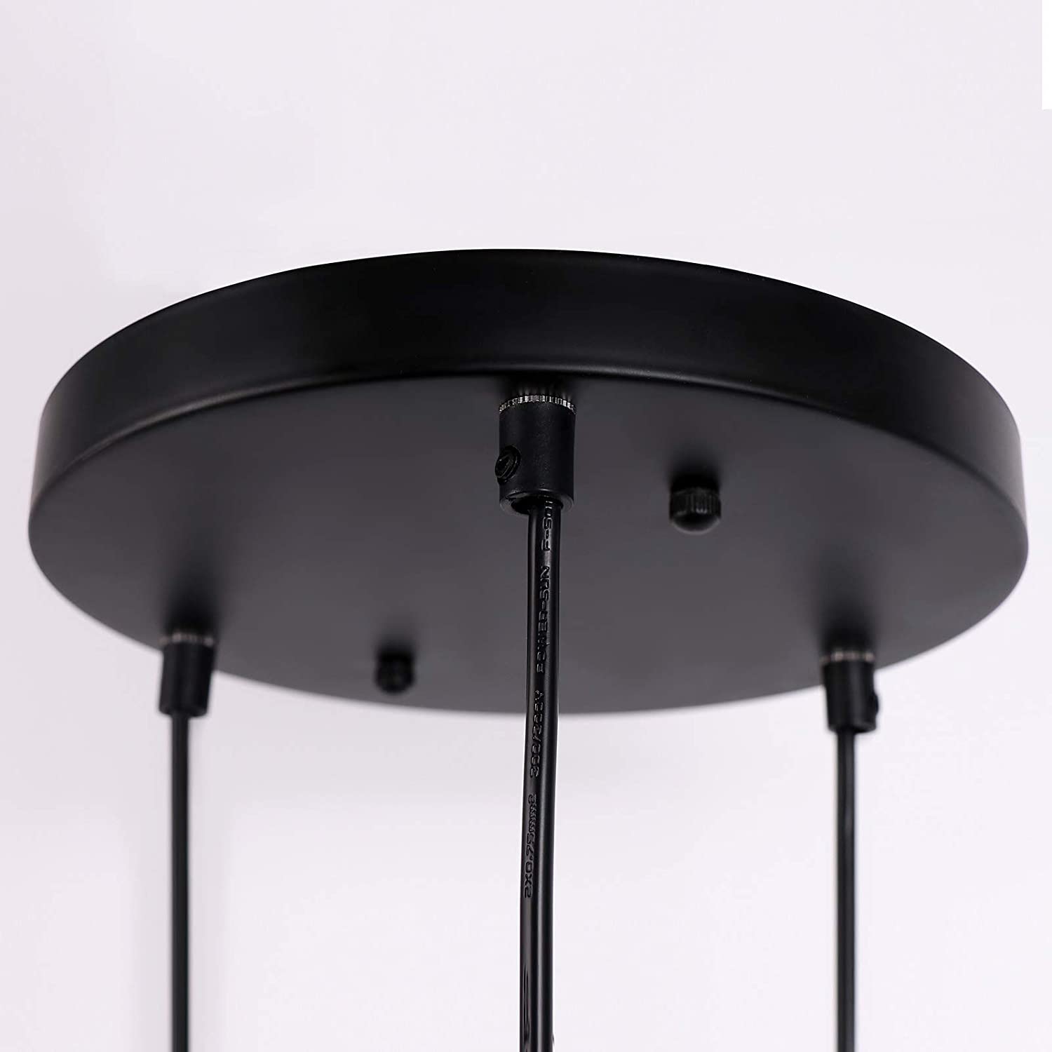 JEUNEU 3-Heads Glass Hanging Pendant Lights