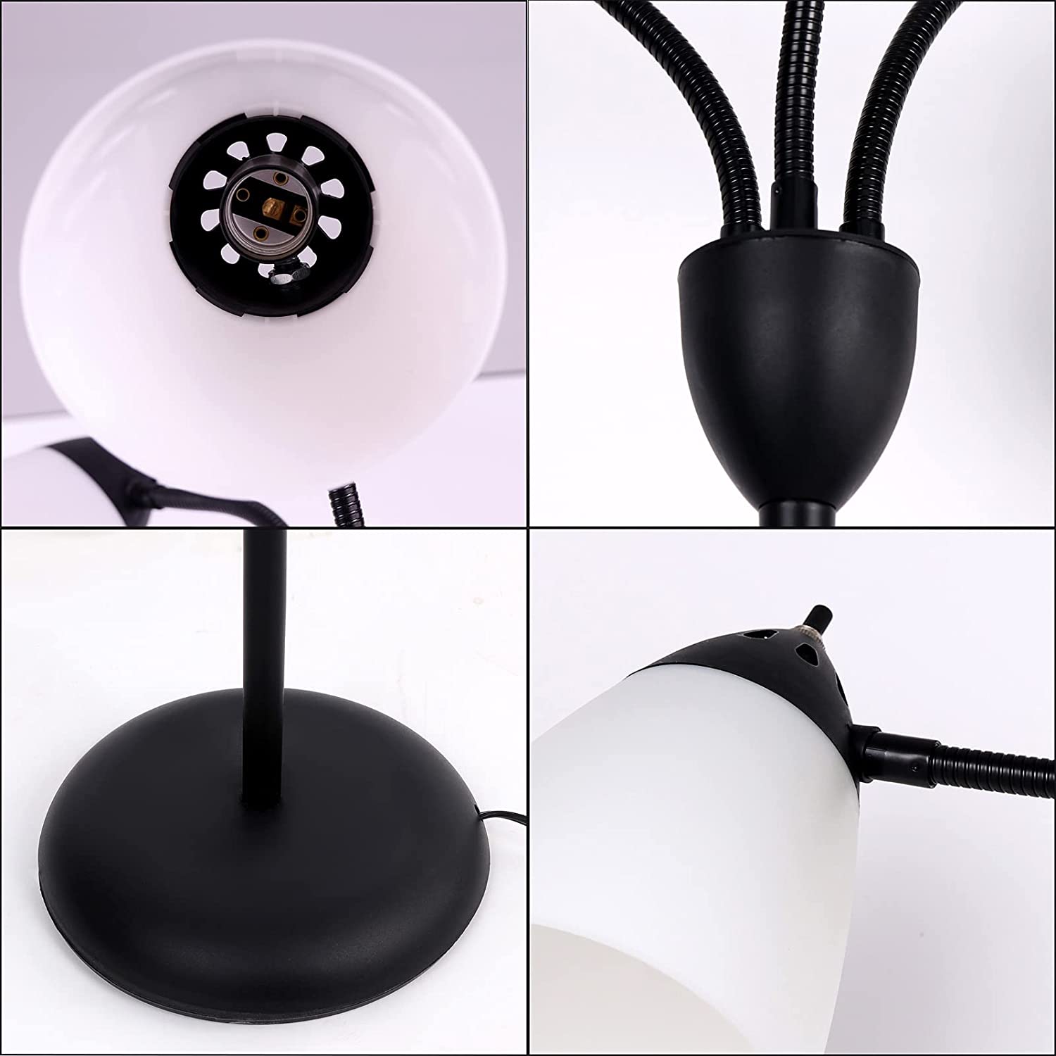 JEUNEU 3-Light Multi Head Floor Lamp,Tall Pole Standing Lamp