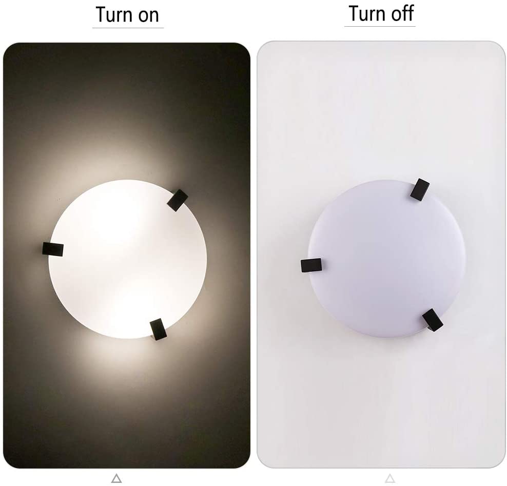 JEUNEU Acrylic White Ceiling Flush Mount Lamp