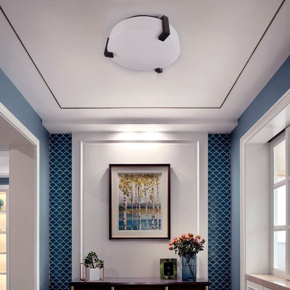 JEUNEU Acrylic White Ceiling Flush Mount Lamp