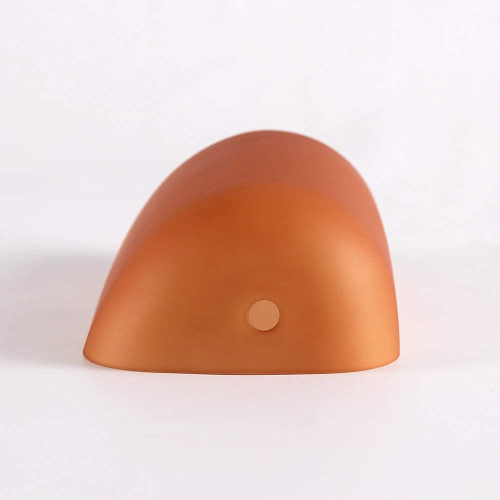 JEUNEU Matted Amber Glass Bankers Lamp Shade