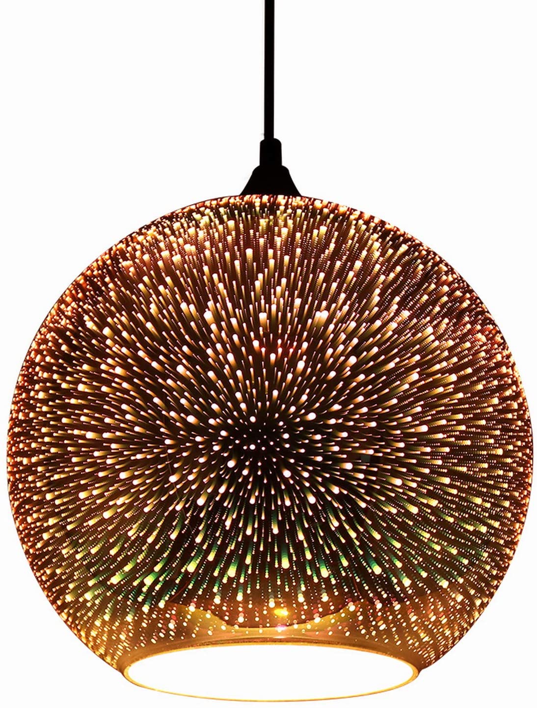 JEUNEU Modern 3D Colorful Glass Firework Pendant Lamp