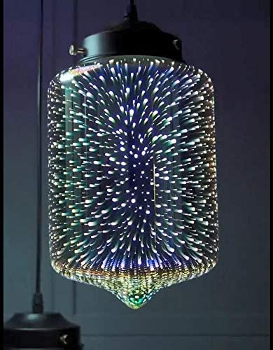 JEUNEU Modern 3D Colourful Glass Pendant Lamp