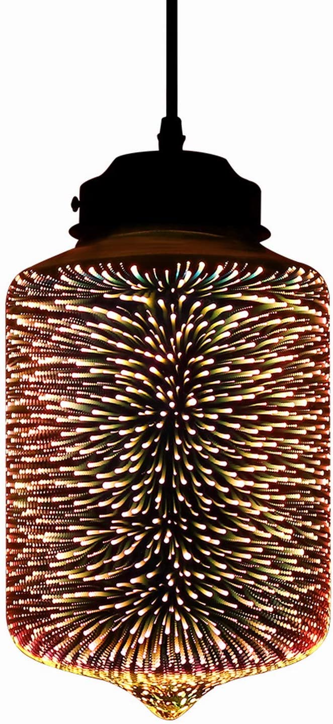 JEUNEU Modern 3D Colourful Glass Pendant Lamp