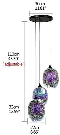 JEUNEU Modern Firework Glass Hanging Pendant Lights