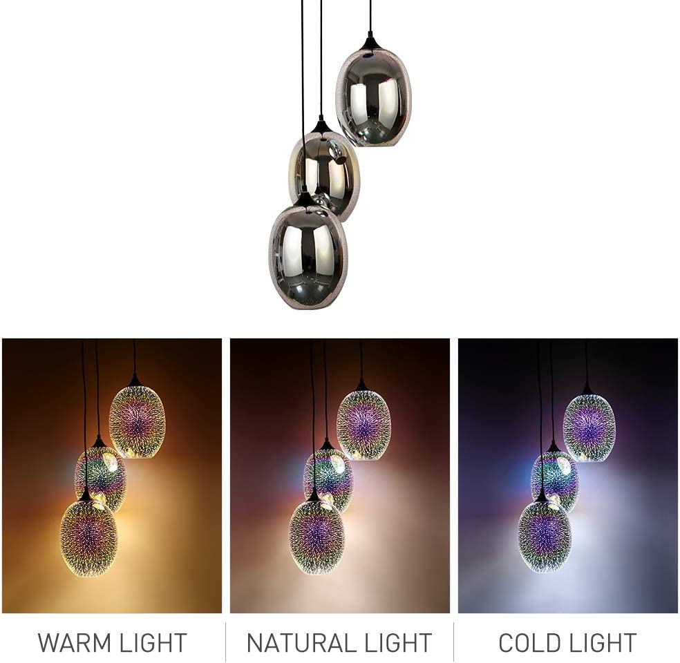 JEUNEU Modern Firework Glass Hanging Pendant Lights