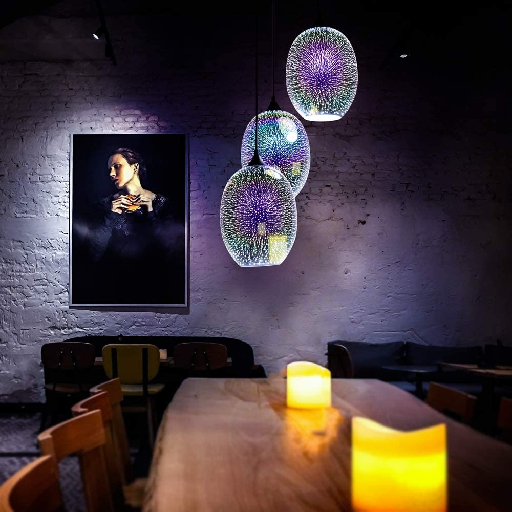 JEUNEU Modern Firework Glass Hanging Pendant Lights