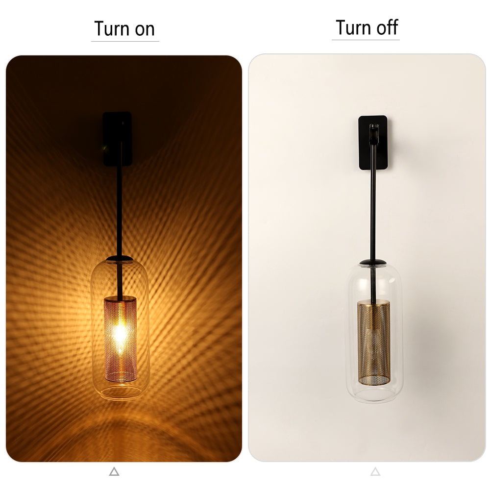 JEUNEU Nordic Modern Minimalism Metal Net Shade Wall Lamp